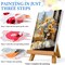 Paint by Numbers Kit for Adults Beginner – Flower Canvas Painting, DIY Acrylic & Watercolor Style Paint by Numbers, Home Wall Decor Gift 16x20 Inch